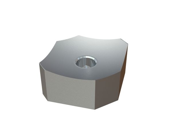 Cutting crown 60x60x30, with concave radius, PremiumCut, M18 thread, Y version for Vecoplan Vecoplan VAZ