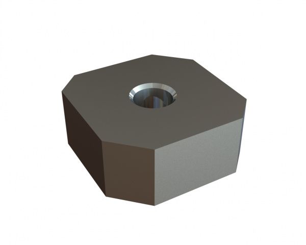 Cutting crown 80x80x35, Premium Line, M24 thread, X version, 8-edge trapezoid for WEIMA America Inc. Weima PowerLine 2000