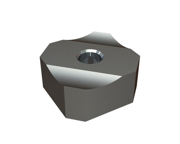 Cutting crown 80x80x35, PremiumCut, M24 thread, X version for WEIMA America Inc. Weima PowerLine 2000