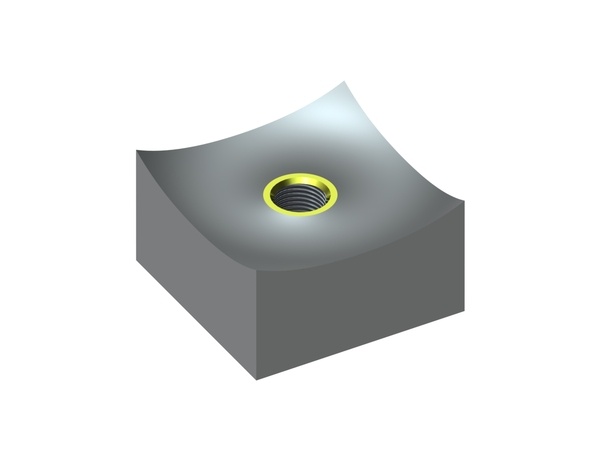 Cutting crown 80x80x45 Eco Line, M20 thread, X-version for Vecoplan LLC (Retech) 