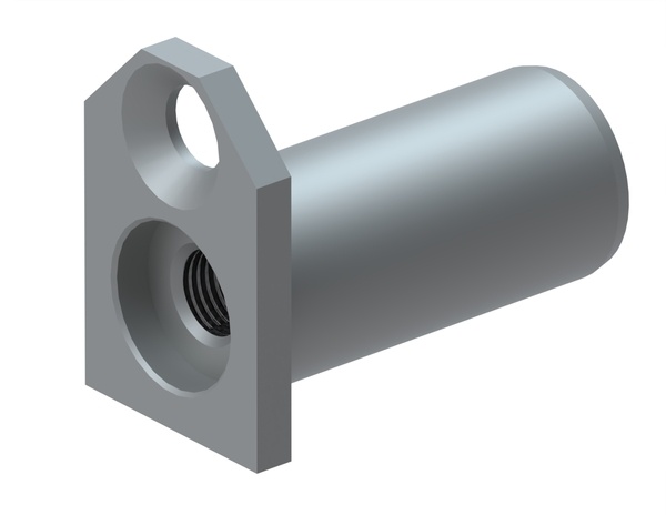 Cylinder mounting pin for rod end for Lindner Recyclingtech Lindner Power Komet 2800