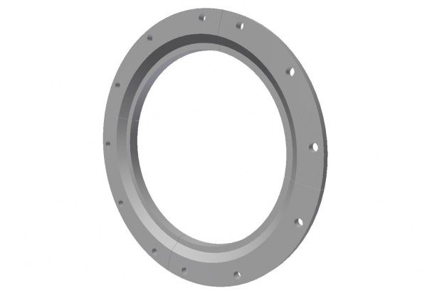 Deflector 8-part (8-piece) set (per rotor), 12 holes for Vecoplan Vecoplan VNZ