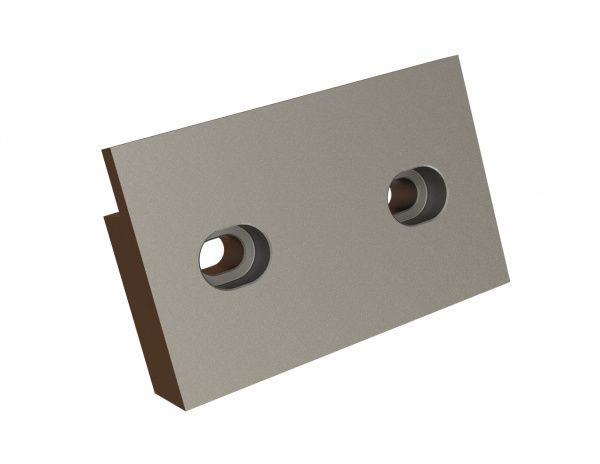 Deflector lateral 120x78x30, 2 slotted holes for MeWa | Ehehalt | Andritz MeWa | THM Recycling Mewa UG 1007