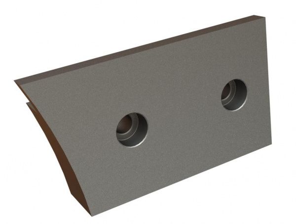 Deflector left 141x78x30 2 counter-sunk holes for MeWa | Ehehalt | Andritz MeWa | THM Recycling Mewa UG 1007