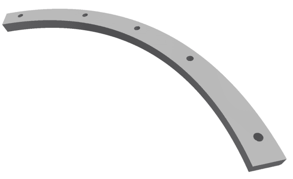 Deflector rotor right - side wall for Vecoplan LLC (Retech) Vecoplan V-EBS 2500
