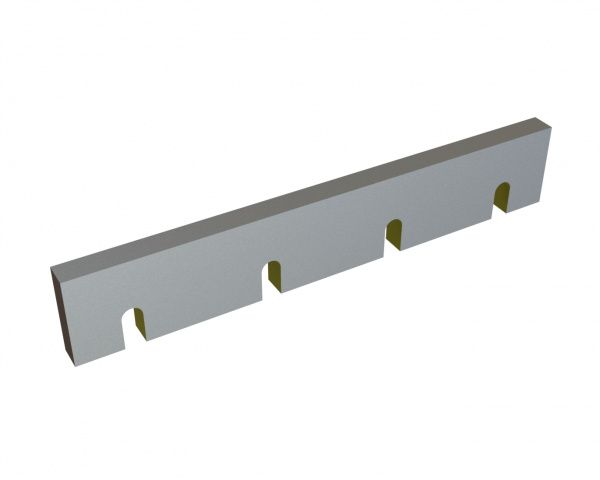 Deflector wedge 573x100x28 Eco Line, 4 slots, 3xM16, X version for Herbold Meckesheim GmbH Herbold SML 45/60