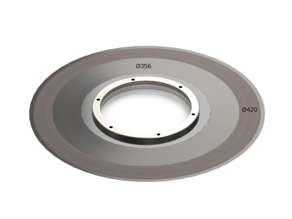Disco di filtrazione 150-180µm LF 2/406, con anello di centraggio per EREMA Engineering Recycling Maschinen und Anlagen 