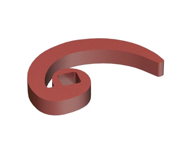 Drill finger 98x68x12, 1 slotted hole 