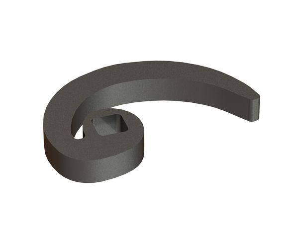 Drill finger 98x68x12, 1 slotted hole 