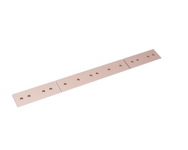 Filo de corte atornillado 3 piezas 3460x330x40, 14 taladros avellanados para tornillo de arado 