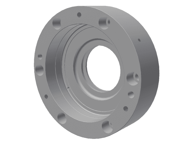 Flange bearing housing D=200, for hold-down bearing for Vecoplan LLC (Retech) Vecoplan VAZ 160/200