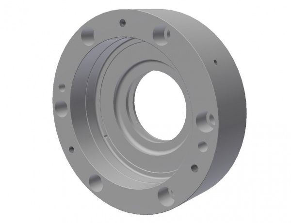 Flange bearing housing, drive unit side for Vecoplan LLC (Retech) 