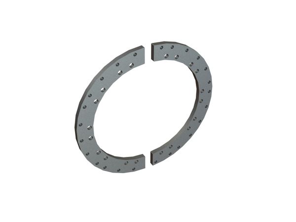 Flange ring 2-parts ECO-Rotor, 5 rows for Lindner Recyclingtech Lindner Komet 2800