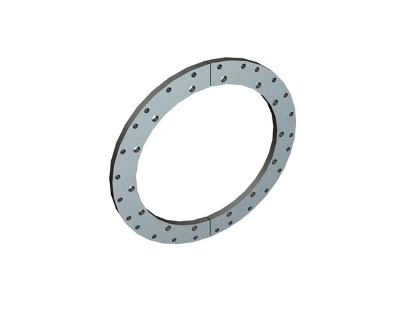 Flange ring (adapter) 2-piece ECO-Rotor, 7 rows for Lindner Recyclingtech Lindner Komet 2200 HP