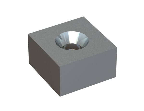 Flat cutting crown 50x50x28 Premium Line, hole Ø17, X version for Herbold Meckesheim USA - Resource Recycling Systems Inc. 