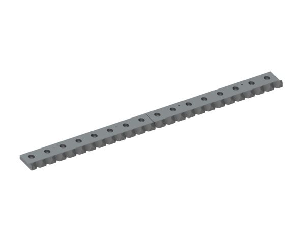 Gegenmesser 2-tlg. 1596x131x40, Premium Line, 16 Langlöcher, 4xM10, X-Variante für Vecoplan 