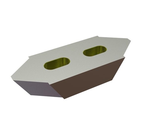 Gegenmesser 218x80x40 Premium Line Z-Variante for 