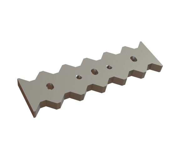 Gegenmesser 414x117x28 PremiumCut, Ausführung 60, Y-Variante für Vecoplan Vecoplan V-ECO 1300