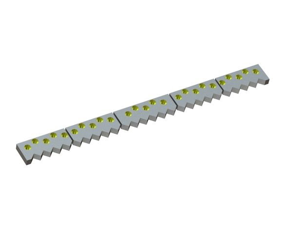 Gegenmesser 5-tlg. 1687x140x45 Eco Line Ausführung 60, X-Variante für Weima Maschinenbau GmbH 