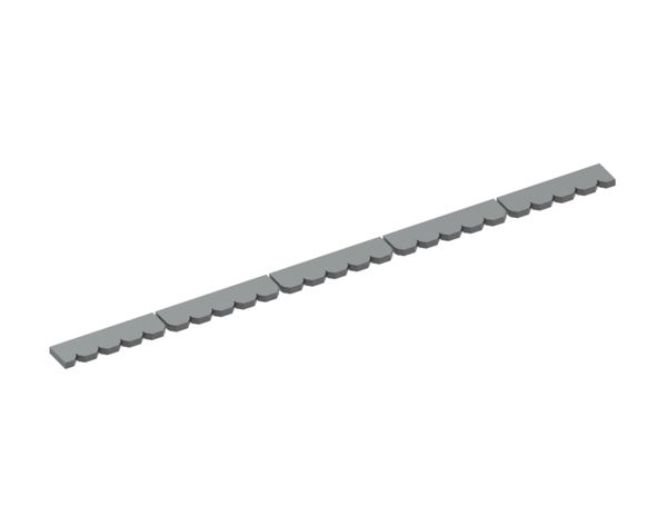 Gegenmesser 5-tlg. 1988x102x25 Premium Line, W9-Variante für Vecoplan 