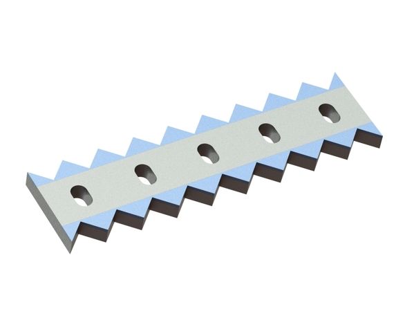 Gegenmesser 500x136x27, CarbideCut, Zahnkerben 90°, HM-Qualität = H4 für Lindner Recyclingtech 