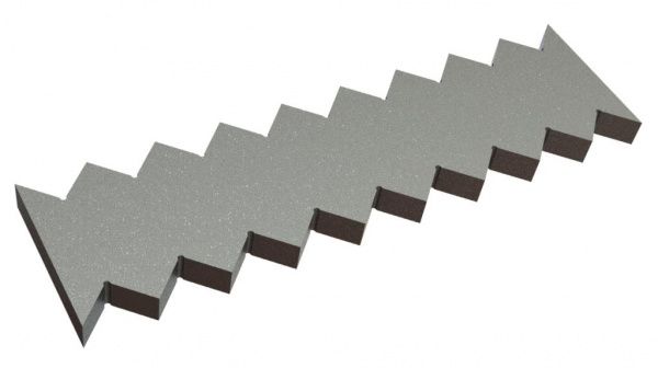 Gegenmesser 500x136x27, Premium Line, ohne Langlöcher, Ausführung 43, W9-Variante für Lindner Recyclingtech Lindner Micromat