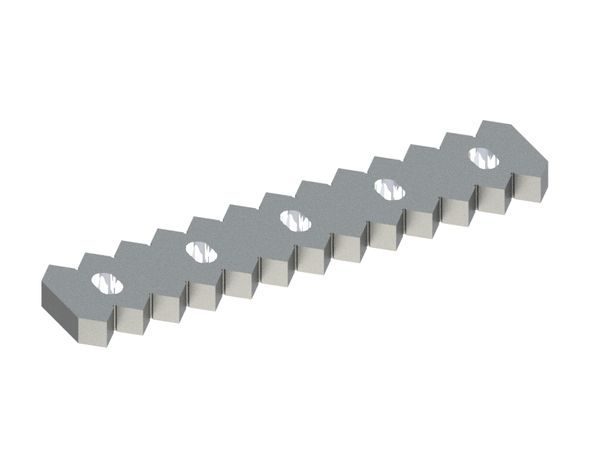 Gegenmesser 519x110x30, Premium Line, 5 Langlöcher, X-Variante 