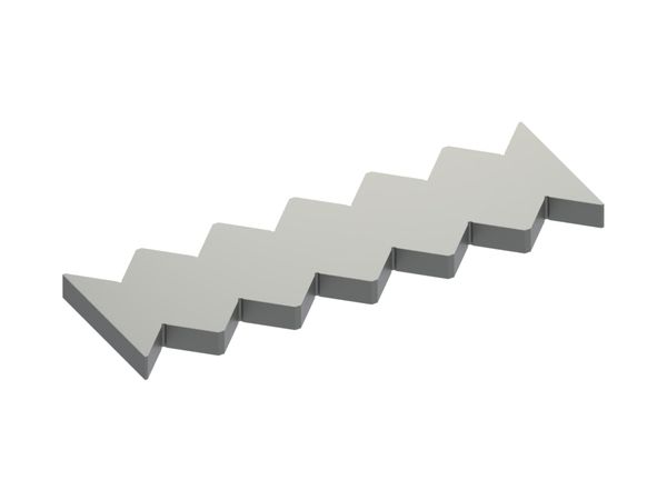 Gegenmesser / Abstreifkamm, 500x156x27, Premium Line, Ausführung 65, W9-Variante für Lindner Recyclingtech 