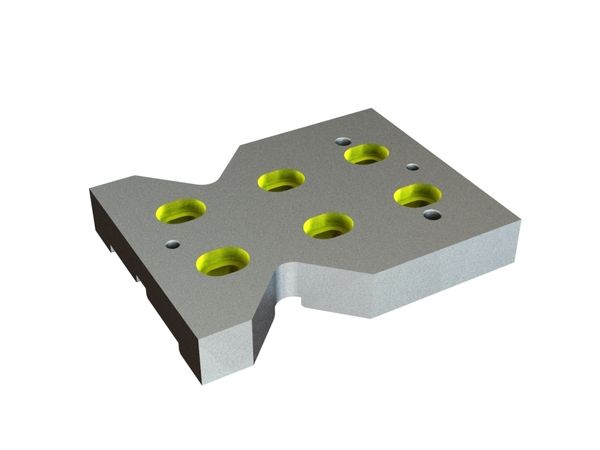 Gegenmesser außen 295x225x45, Eco Line 1 beids. Zahnkerben, B1-Variante für Zeno Zerkleinerungsmaschinen 