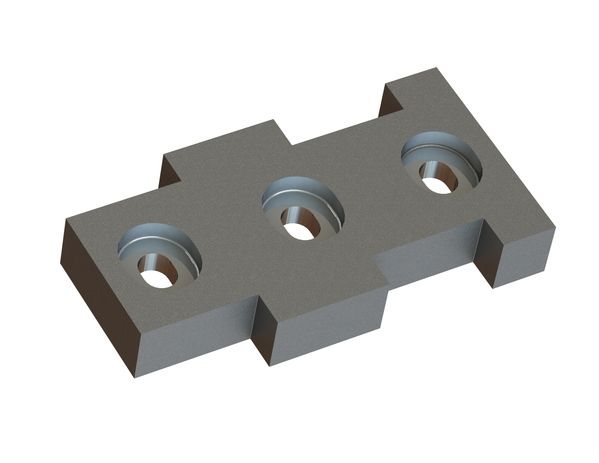 Gegenmesser Außen 334x177x50, Premium Line, 3 Langlöcher, X-Version für Andritz ADuro P / FRX 3000