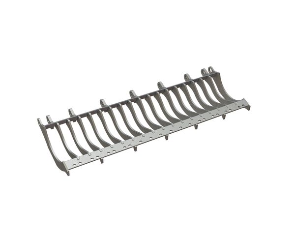 Griglia a falce 3180x1160x413.3 versione a falce 148, acciaio strutturale per Lindner Recyclingtech Lindner Jupiter