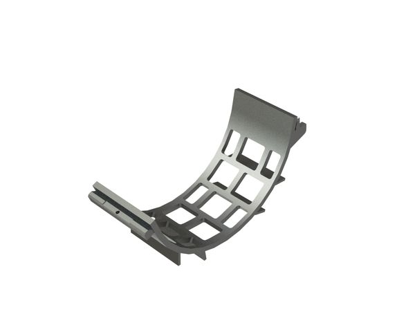 Griglia con larghezza 340 breit, spessore t=25 foratura Ø120, ponticello 26 per Lindner Recyclingtech Lindner Polaris