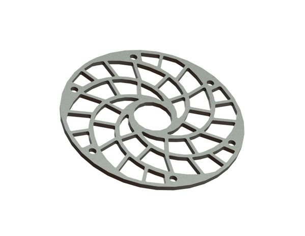 Griglia di taglio Ø430x12 foratura 50, ponticello 8 Creusabro 