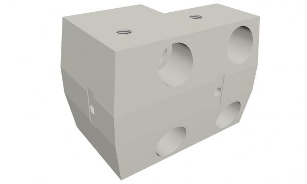 Guida assiale-radiale destra traversa controcoltello, temprato per Vecoplan Vecoplan VNZ