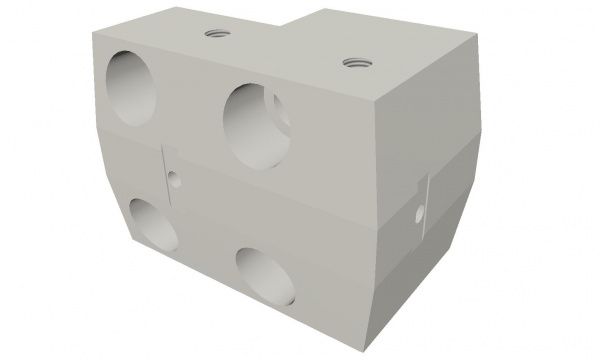 Guida assiale-radiale sinistra traversa controcoltello, temprato per Vecoplan Vecoplan VNZ