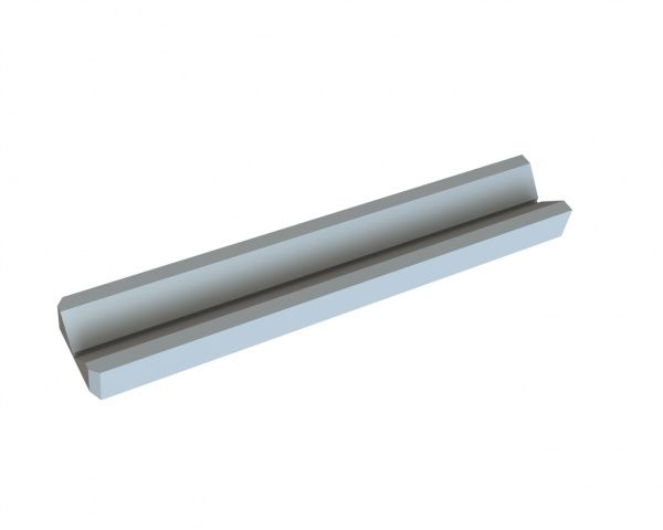 Guide rail 1040x180x80 for Artech Recyclingtechnik GmbH 