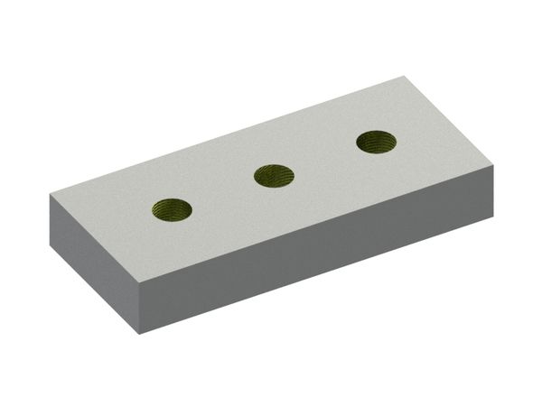 Hackmesser 160x70x35, Eco Line, 3 Langlöcher 42x18, W9-Version 