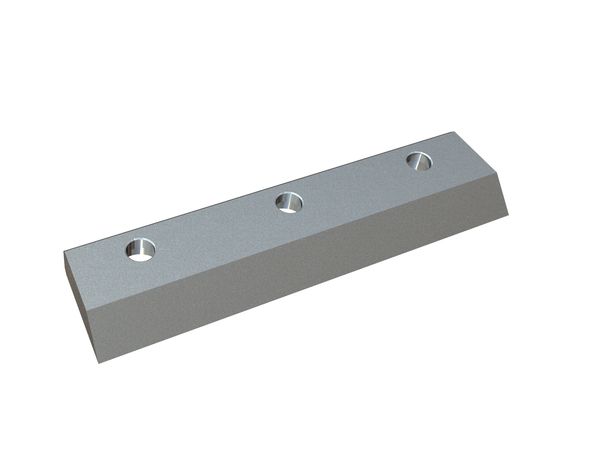 Hoja del rotor 190x47x14 Eco Line 3 agujeros avellanados, filo de corte de 45°, variante X para Heinrich Dreher Maschinenbau 