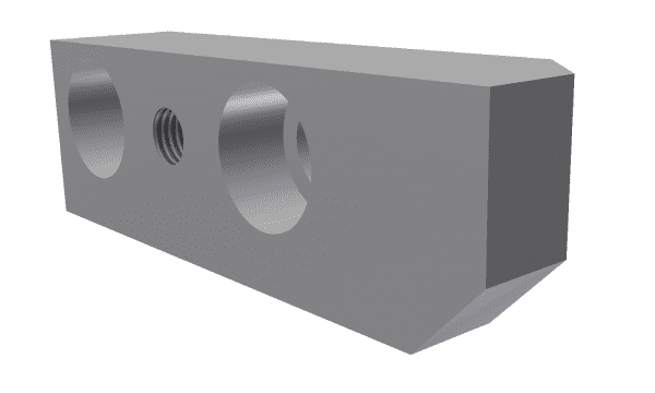 Holder bottom left screen bar GM crossbeam for Vecoplan LLC (Retech) Vecoplan VVZ 250 Hurricane