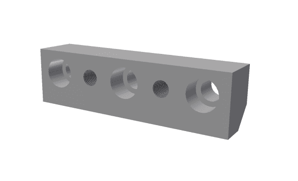 Holder center bottom screen bar GM crossbeam for Vecoplan LLC (Retech) Vecoplan VVZ 250 Hurricane