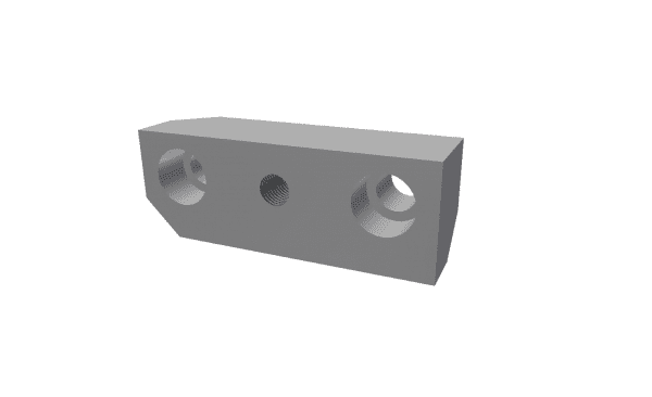 Holder right bottom screen bar GM crossbeam for Vecoplan Vecoplan VVZ