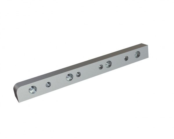 Keile für Rotormesser links 399x39x32 für Rotormesser t=25mm für Eldan Recycling Eldan HR 162