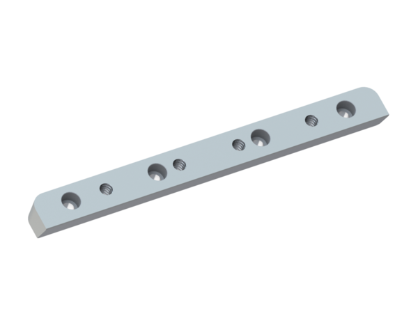 Klemmleiste Mitte 399x39x32 für Rotormesser t=25 und t=60 für Eldan Recycling Eldan HR 162