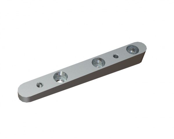 Kneading bar for stator disc 187x24x22, PremiumCut, 3 countersunk holes, X version for Herbold Meckesheim GmbH Herbold Plastkompaktor HV-70