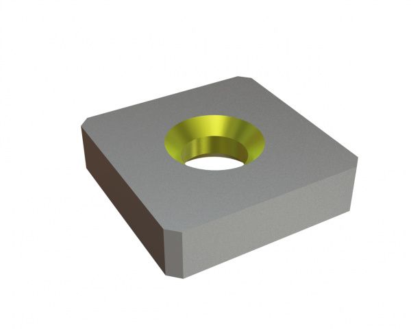 Knife 145x145x37 Eco Line, countersunk on both sides, X version for Lindner Recyclingtech Lindner Jupiter