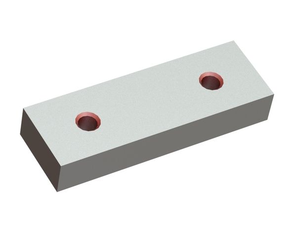 Knife 172x57x28, Premium Line, 2x M16 thread, VY version, highly wear-resistant for Lindner Recyclingtech Lindner Komet 2800