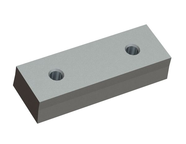 Knife 172x61x35, with clearance angle, PremiumCut, 2x M16 thread, Y version for Lindner Recyclingtech 