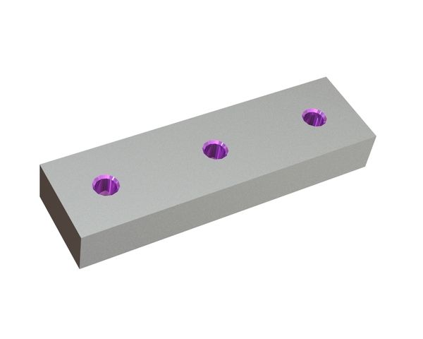 Knife 195x56x28 Primus line 3x M14 threads, X-version for MeWa | Ehehalt | Andritz MeWa | THM Recycling 