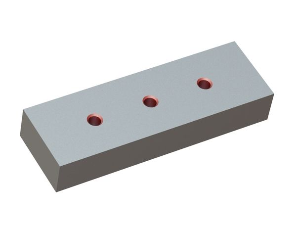 Knife 197x64x32 PremiumCut, 3x M12 thread, VY version 