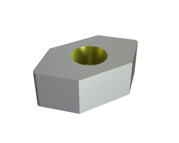 Knife 38x38x18 StandardCut, 1 countersunk hole, X version for Wagner Shredder 